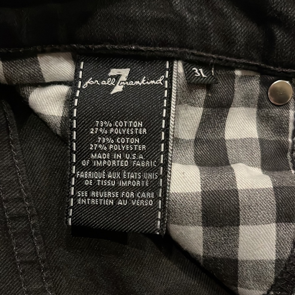 7’s slimmy black jeans - Picture 4 of 16